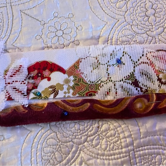 Boho gypsy belts and headbands unique handmade upcycled materials - Picture 4 of 5